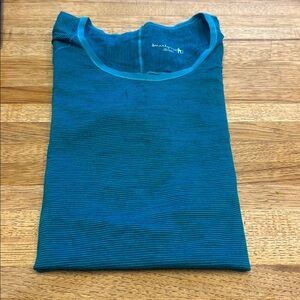 Smartwool Women’s NTS Micro 150 Turquoise Stripe Merino Wool Base Layer, Small